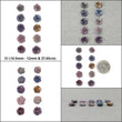 Sapphire Gemstone Carving : Natural Untreated Unheated Bi-Color Multi Sapphire Hand Carved Drilled Flowers 10pcs & 16pcs Set