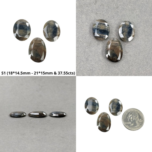 Golden Brown CHOCOLATE BLUE Sheen SAPPHIRE Gemstone Normal Cut : Natural Untreated Sapphire Uneven Pear Shape Sets
