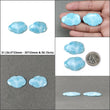 BLUE LARIMAR Gemstone Carving : Natural Untreated Unheated Larimar Bi-Color Hand Carved Cloud & Butterfly Sets