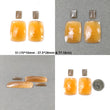 Orange Pink HYDRO And Peach MOONSTONE Gemstone Rose Cut & Cabochon : Natural Glass Filled Hydro Cushion Uneven Shape 4pcs