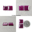 Ruby Gemstone Normal Cut : Natural Untreated Unheated Purple Ruby Pear Cushion Shape Pair & 3pcs Set
