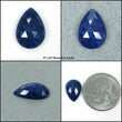 BLUE SAPPHIRE Gemstone Rose Cut September Birthstone : Natural Untreated Unheated Sapphire Rose Cut Pear Shape 1pc