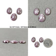 BABY PINK SAPPHIRE Gemstone Rose Cut : Natural Untreated Unheated Sapphire Egg Shape 3pcs