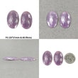 Sapphire Gemstone Rose Cut : Natural Untreated Unheated Pink Sapphire Cushion And Oval Shape Pair