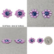 Sapphire Gemstone Cabochon : Natural Untreated Chocolate Silver Pink & Blue Sapphire Oval Shape 6*4mm - 8mm 18pcs Sets