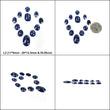 Sapphire Gemstone Rose Cut : Natural Untreated Unheated Blue Sapphire Oval Cushion Uneven Shape Lots