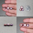 Star Sapphire Gemstone Cabochon : Natural Untreated African Pink Sapphire 6Ray Star Oval Shape 3pcs Sets