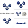 SAPPHIRE Gemstone Normal Cut : Natural Untreated Unheated BLUE Sapphire Pear Shape 3pcs Sets