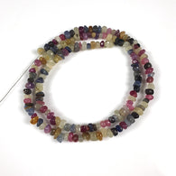 MULTI SAPPHIRE Gemstone Loose Beads : 107.50cts Natural Untreated Sheen Sapphire Gemstone 18