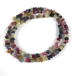 MULTI SAPPHIRE Gemstone Loose Beads : 107.50cts Natural Untreated Sheen Sapphire Gemstone 18" Nuggets Cabochon 3mm - 6mm For Necklace