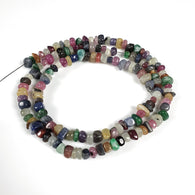MULTI SAPPHIRE Gemstone Loose Beads : 129.00cts Natural Untreated Sapphire Gemstone 18