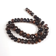 Golden Brown CHOCOLATE SAPPHIRE Gemstone Loose Beads : 48.50cts Natural Untreated Sapphire Checker Cut 6.5