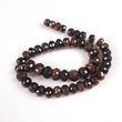 Golden Brown CHOCOLATE SAPPHIRE Gemstone Loose Beads : 48.50cts Natural Untreated Sapphire Checker Cut 6.5"Rondelle Loose Beads 4mm - 6mm For Necklace