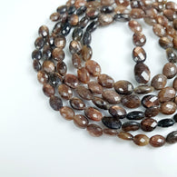 Golden Brown CHOCOLATE SAPPHIRE Gemstone Loose Beads : 209.00cts Natural Untreated Sapphire Checker Cut 36