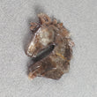 Golden Brown Chocolate SAPPHIRE Gemstone Carving : 24.00cts Natural Untreated Sapphire Hand Carved HORSE 30*24mm