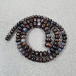 Silver Brown CHOCOLATE SAPPHIRE Gemstone Loose Beads : 77.25cts Natural Untreated Sapphire 12" Round Shape Cabochon 4mm - 7mm