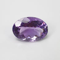 PURPLE AMETHYST Quartz Gemstone Normal Cut : 11.15cts Natural Untreated Amethyst Oval Shape 17*13mm (With Video)