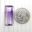 PURPLE AMETHYST Quartz Gemstone Normal Cut : 17.85ct Natural Untreated Amethyst Octagon Shape 13*29mm (With Video)