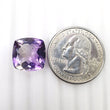 PURPLE AMETHYST Quartz Gemstone Normal Cut : 6.85cts Natural Untreated Amethyst Cushion Shape 13mm (With Video)