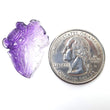 Purple AMETHYST Gemstone Carving : 9.60cts Natural Untreated Amethyst Hand Carved Uneven Shape 25*20mm (With Video)