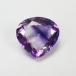 PURPLE RUTILE  AMETHYST Quartz Gemstone Normal Cut : 14.75cts Natural Untreated Amethyst Heart Shape 17*18mm (With Video)
