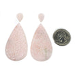 PINK OPAL Gemstone Carving : 60.65cts Natural Untreated Pink Opal Pear Shape Hand Carved 53*29.5mm - 13*9mm 4pcs