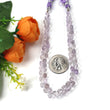 AMETHYST Gemstone Checker Cut Loose BEADS : Natural Untreated Purple Amethyst Loose Tear Drops Heishe Statement Beads