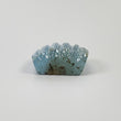 AQUAMARINE Gemstone Carving : 21.86cts Natural Untreated Blue Aqua Hand Carved Cushion Shape 18.5*16.5mm