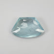 AQUAMARINE Gemstone Rose Cut : 15.10cts Natural Untreated Unheated Blue Aquamarine Uneven Shape Briolette 24.5*15mm