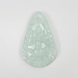 AQUAMARINE Gemstone Carving : 91.90cts Natural Untreated Blue Aquamarine Hand Carved Uneven Shape 56*32.5mm