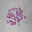 स्टार शीन रूबी रत्न कैबोचोन: 30.30cts प्राकृतिक अनुपचारित रूबी गोल आकार कैबोचोन 4mm 65pcs