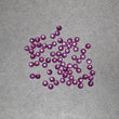 Star Sheen Ruby Gemstone Cabochon : 30.80cts Natural Untreated Sheen Round Shape Cabochon 4mm 68pcs