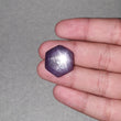 स्टार नीलम रत्न कैबोकॉन: 42.15cts प्राकृतिक अनुपचारित गुलाबी नीलम 6 रे स्टार षट्भुज आकार 23*20.5 मिमी