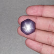 स्टार नीलम रत्न कैबोकॉन: 42.15cts प्राकृतिक अनुपचारित गुलाबी नीलम 6 रे स्टार षट्भुज आकार 23*20.5 मिमी