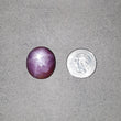 स्टार नीलम रत्न कैबोकॉन: 73.85cts प्राकृतिक अनुपचारित गुलाबी नीलम 6Ray स्टार अंडाकार आकार 26*23mm