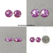 RUBY And SAPPHIRE Gemstone Rose Cut : Natural Untreated Unheated Red Ruby & Pink Sapphire Round Pear Shape