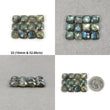 Labradorite Gemstone Checker Cut : Natural Untreated Rainbow Flashing Labradorite Cushion Shape Briolette Set For Jewelry
