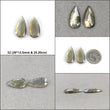 Labradorite Gemstone Checker Cut : Natural Untreated Rainbow Flashing Labradorite Pear Oval Shape Briolette Set For Jewelry