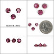 Rubellite TOURMALINE Gemstone Normal Cut : Natural Untreated Unheated Pink Tourmaline Round Shape Set