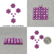 Sapphire Gemstone Cabochon : Natural Untreated Raspberry Pink Sheen Sapphire Round Shape 4.5mm - 5mm Lots