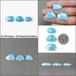 BLUE LARIMAR Gemstone Carving : Natural Untreated Unheated Larimar Bi-Color Hand Carved Cloud Sets