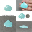 Blue TURQUOISE Gemstone Carving : Natural Untreated Unheated Arizona Turquoise Hand Carved Cloud