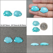 Blue TURQUOISE Gemstone Carving : Natural Untreated Unheated Arizona Turquoise Hand Carved Cloud Sets