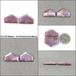 Sapphire Gemstone Normal Cut Trapiche : Natural Untreated Unheated Raspberry Pink Sheen Sapphire Hexagon Uneven Shape