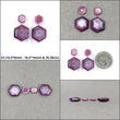 Sapphire Gemstone Normal Cut : Natural Untreated Raspberry Pink Sapphire Hexagon Shape 4pcs