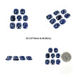 Sapphire Gemstone Checker & Rose Cut : Natural Untreated Unheated Blue Sapphire Briolette Cushion Shape Sets