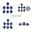 Sapphire Gemstone Normal Cut : Natural Untreated Unheated Sapphire Oval Shape 11*9mm 7pcs Sets