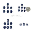 Sapphire Gemstone Normal Cut : Natural Untreated Unheated Sapphire Oval Shape 7pcs Sets