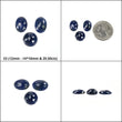 Sapphire Gemstone Rose & Checker Cut : Natural Untreated Unheated Blue Sapphire Oval Round Cushion Shape Lots