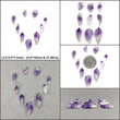 Amethyst Citrine Aquamarine Gemstone Carving : Natural Untreated Purple Amethyst Hand Carved Uneven Shape Leaves Lot